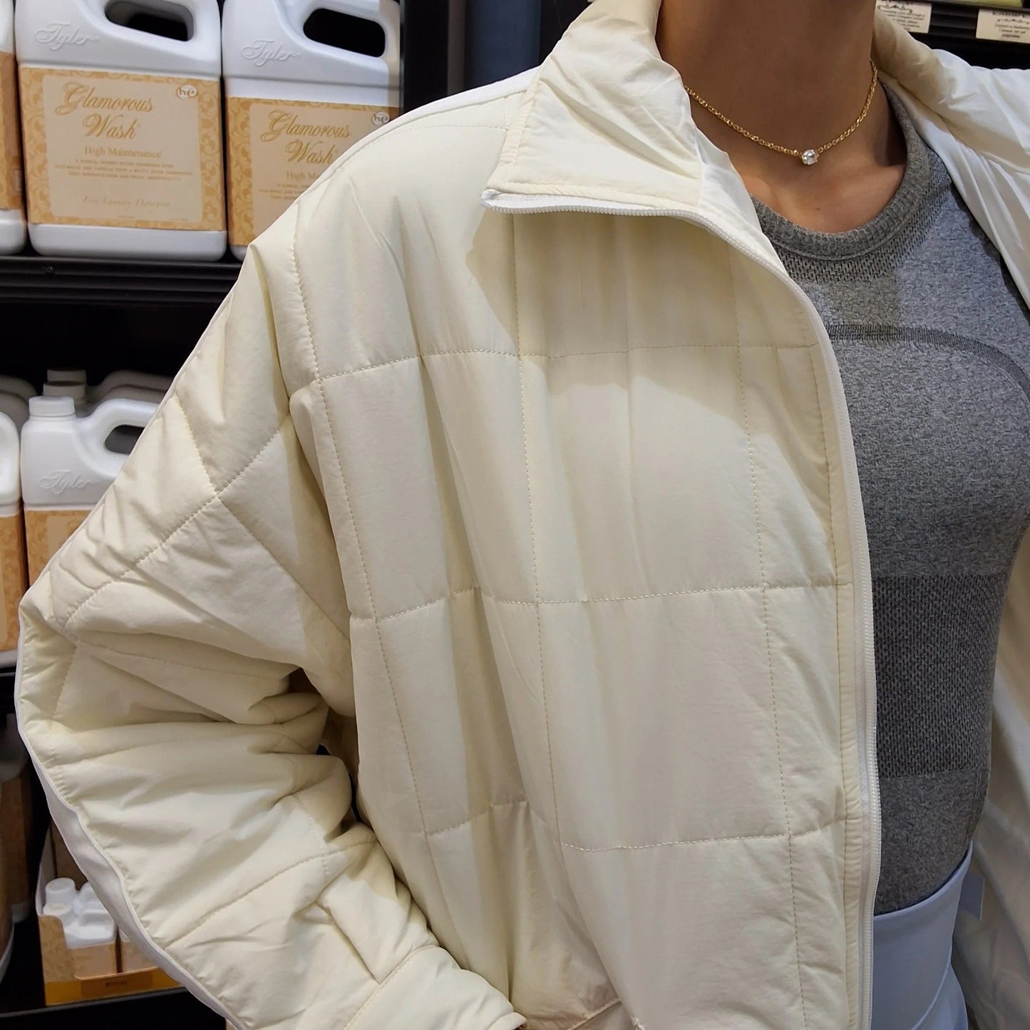 Vemoya SQUARES ZIPPER JACKET